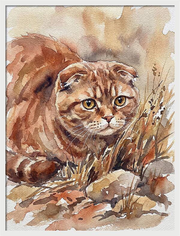 Scottish Fold In Nature