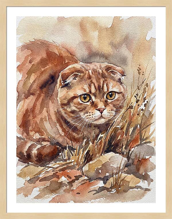 Scottish Fold In Nature