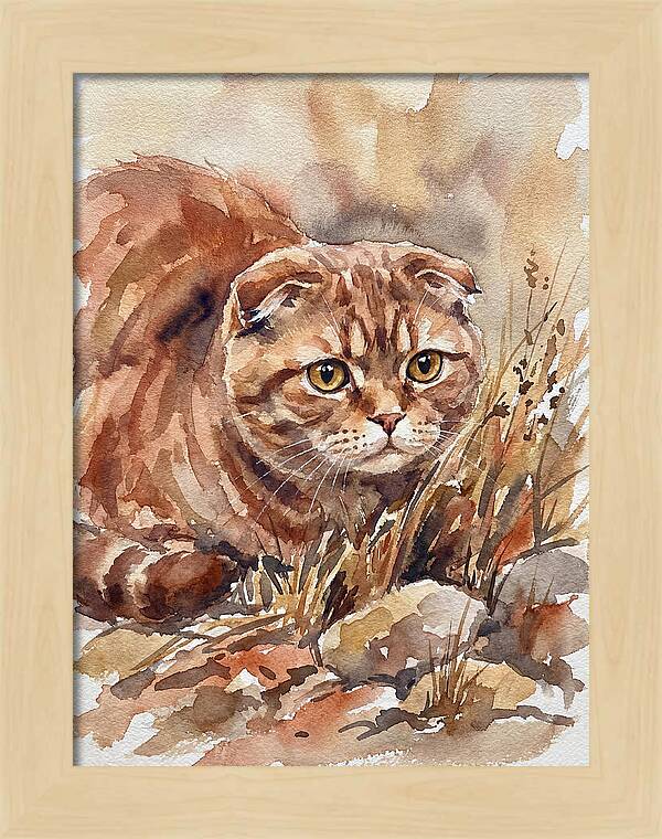 Scottish Fold In Nature