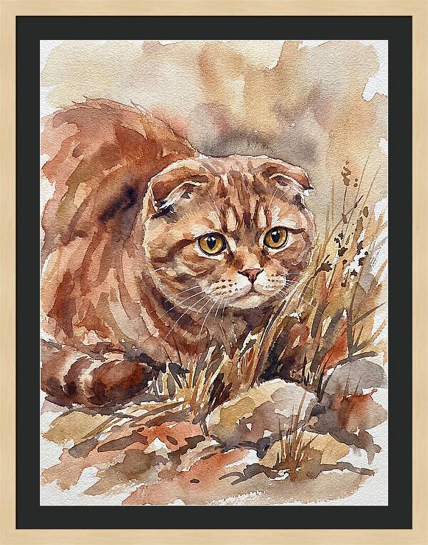 Scottish Fold In Nature