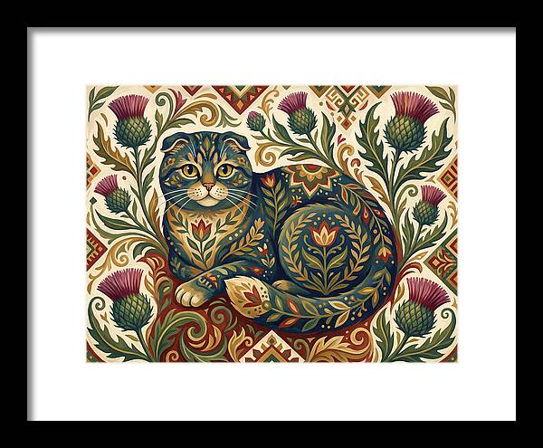 Scottish Fold Surrounded By Nature