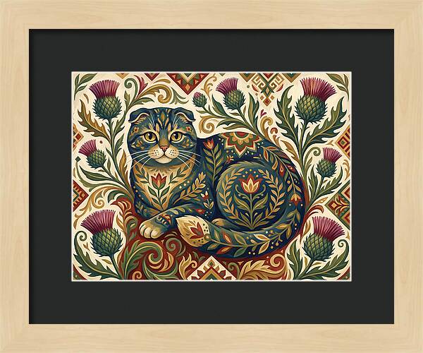 Scottish Fold Surrounded By Nature