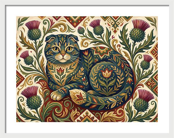 Scottish Fold Surrounded By Nature