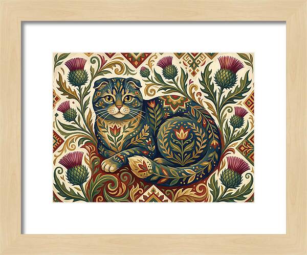 Scottish Fold Surrounded By Nature