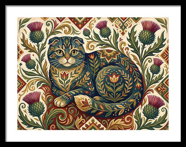 Scottish Fold Surrounded By Nature
