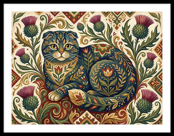 Scottish Fold Surrounded By Nature