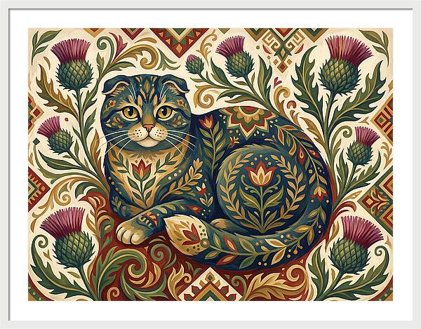 Scottish Fold Surrounded By Nature
