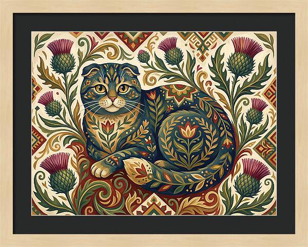 Scottish Fold Surrounded By Nature