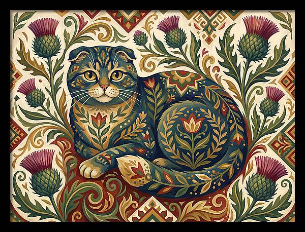Scottish Fold Surrounded By Nature