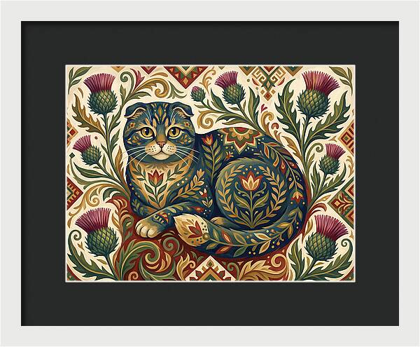 Scottish Fold Surrounded By Nature