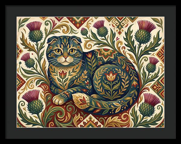 Scottish Fold Surrounded By Nature