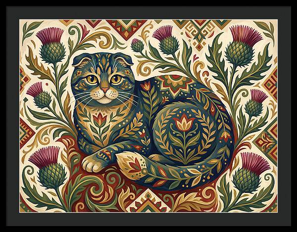 Scottish Fold Surrounded By Nature