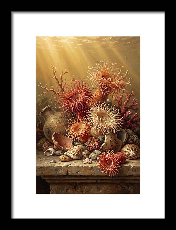 Sea Anemones Among Coral
