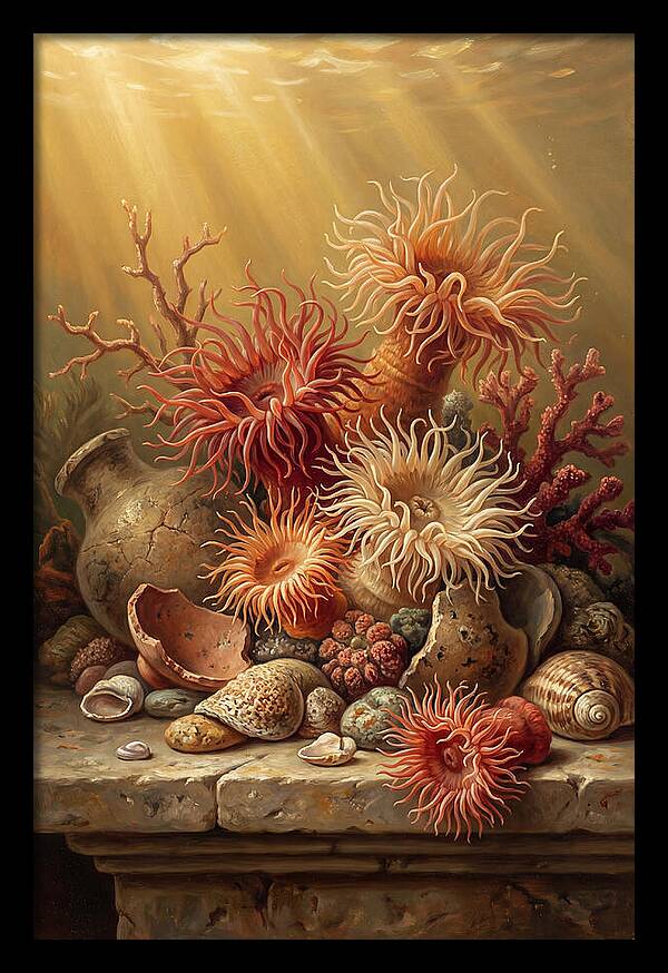 Sea Anemones Among Coral