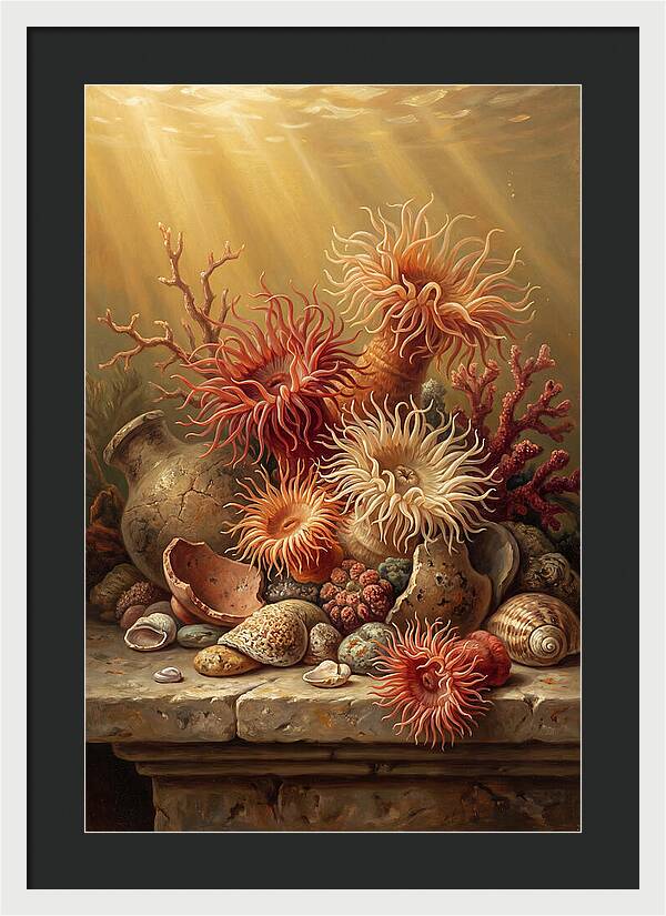 Sea Anemones Among Coral