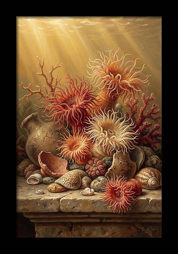 Sea Anemones Among Coral