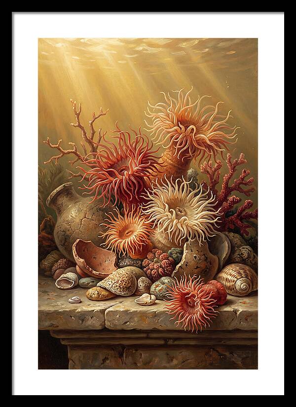 Sea Anemones Among Coral