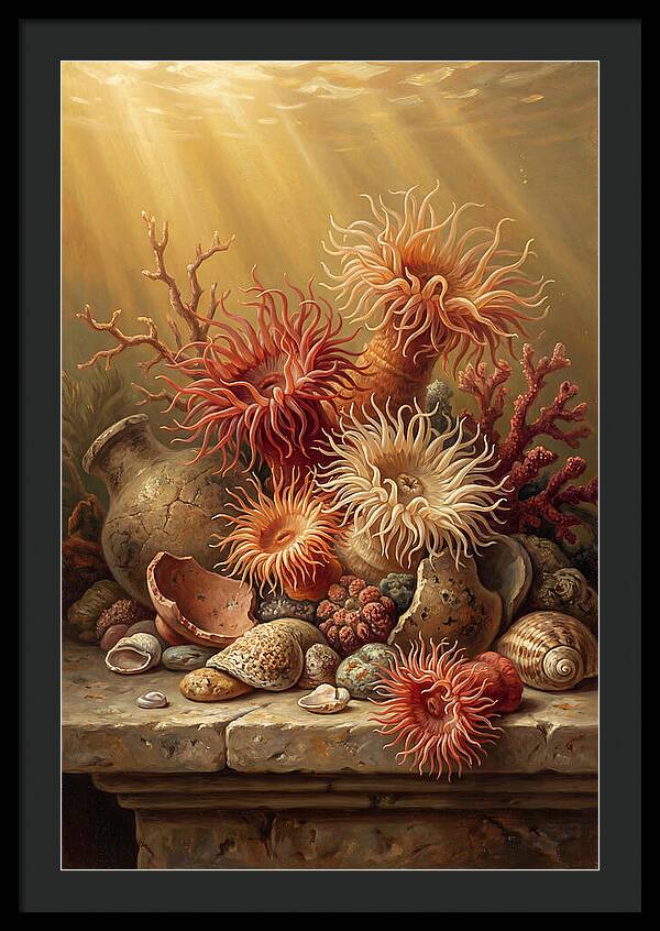 Sea Anemones Among Coral