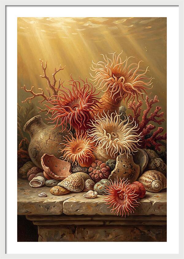 Sea Anemones Among Coral