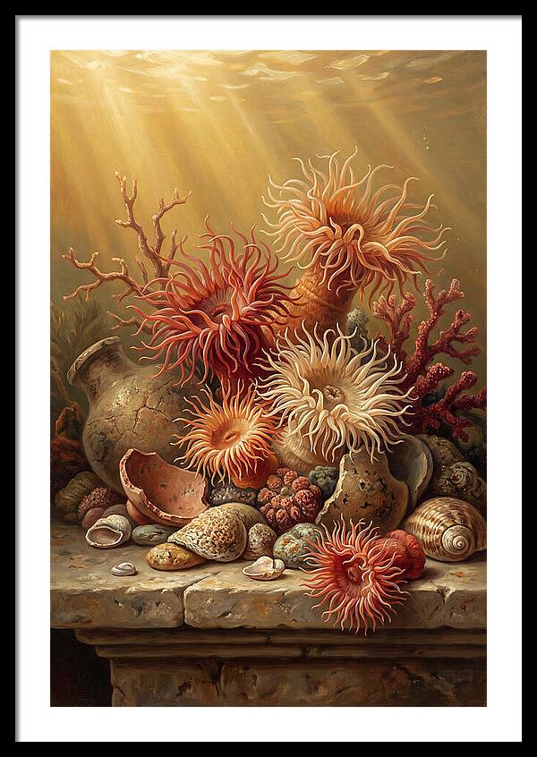 Sea Anemones Among Coral
