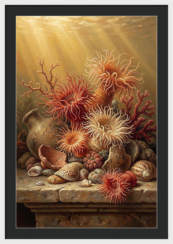 Sea Anemones Among Coral
