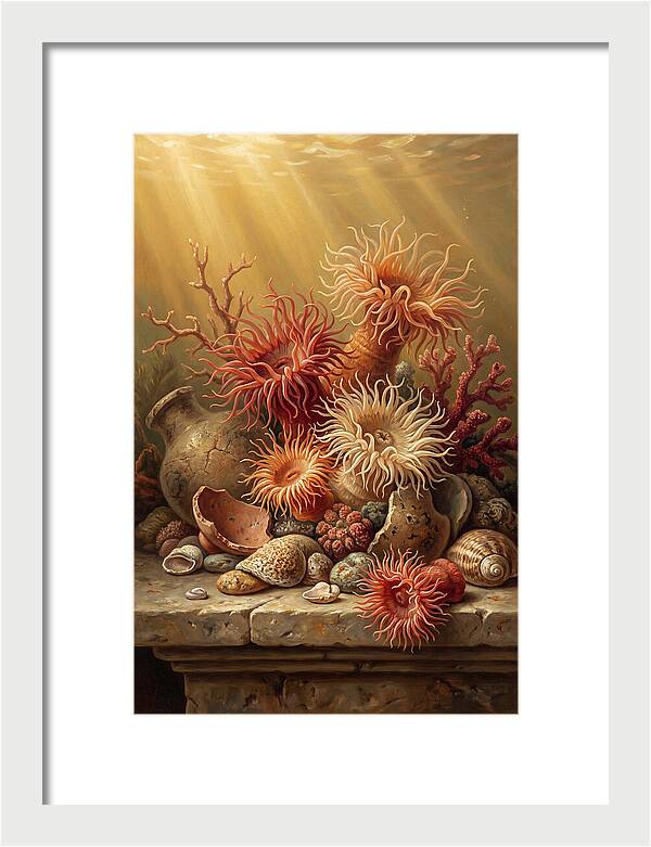 Sea Anemones Among Coral