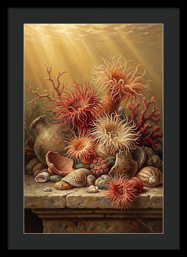 Sea Anemones Among Coral