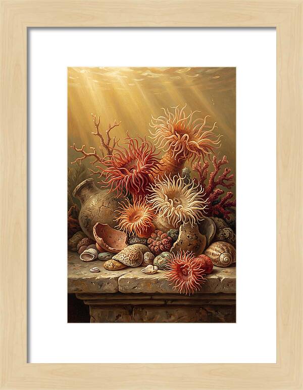 Sea Anemones Among Coral