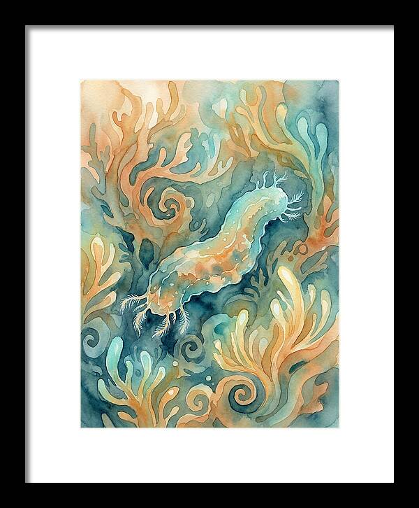 Sea Cucumber Among Coral