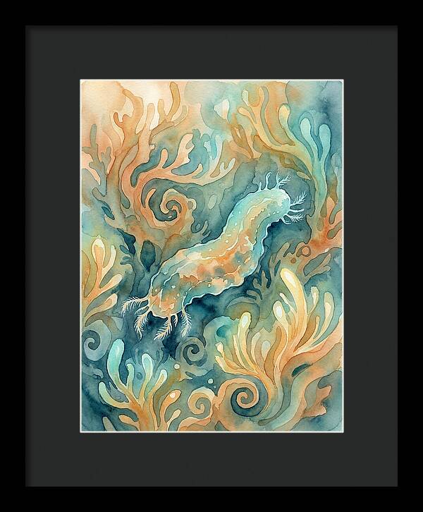 Sea Cucumber Among Coral
