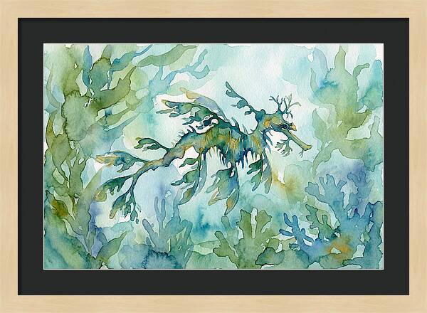 Sea Dragon Among Seaweed
