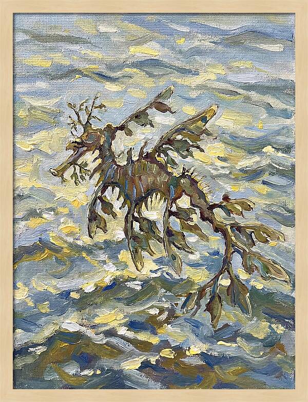 Sea Dragon Among Waves