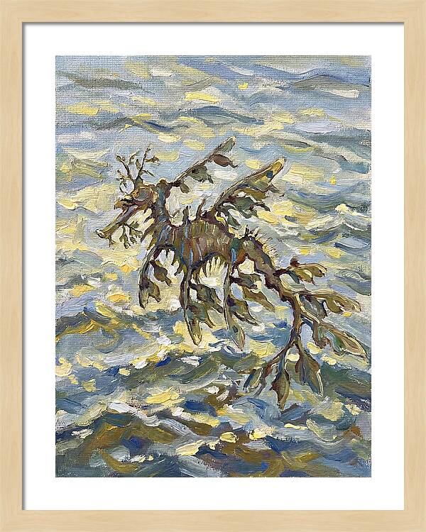 Sea Dragon Among Waves