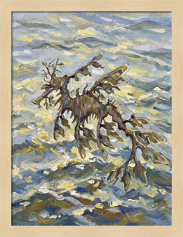 Sea Dragon Among Waves