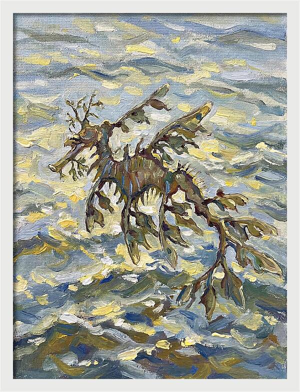 Sea Dragon Among Waves