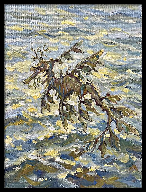 Sea Dragon Among Waves