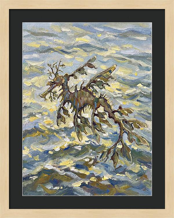 Sea Dragon Among Waves