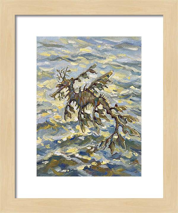 Sea Dragon Among Waves