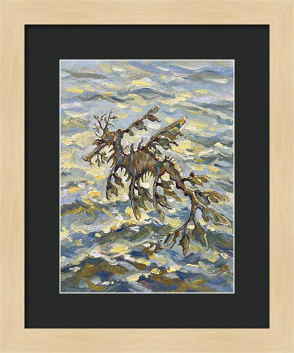 Sea Dragon Among Waves