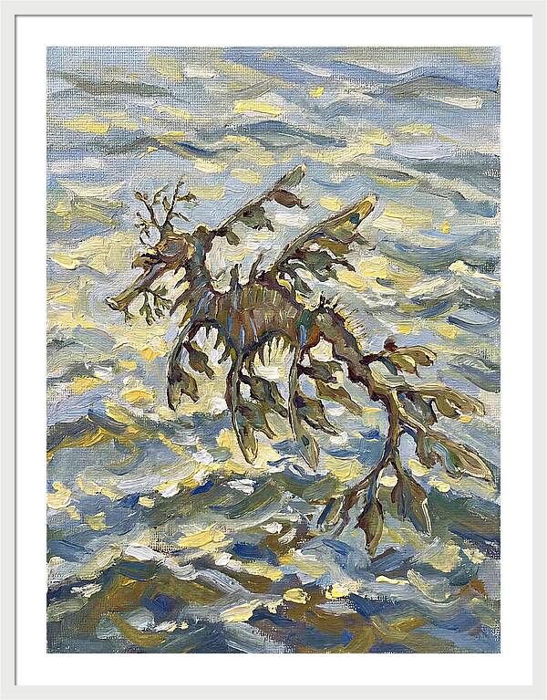 Sea Dragon Among Waves