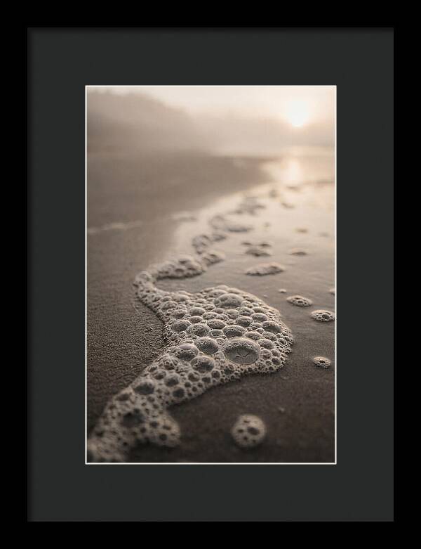 Sea Foam Patterns At Dusk