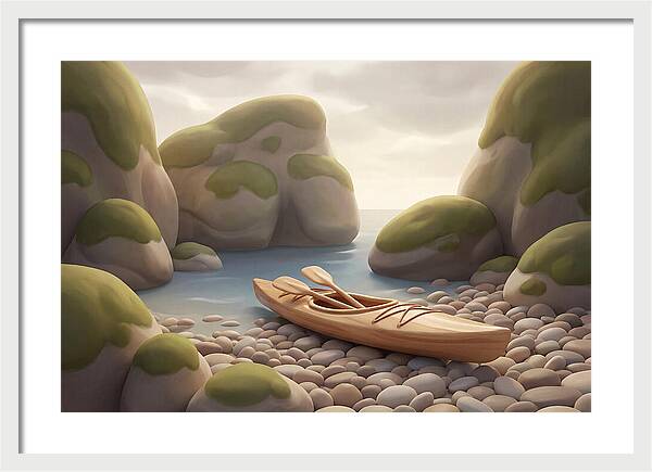 Sea Kayak On Pebble Beach