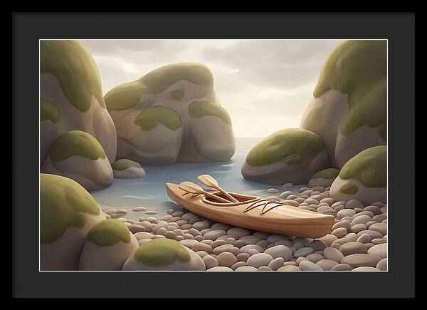 Sea Kayak On Pebble Beach