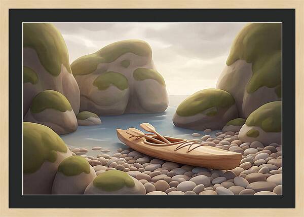 Sea Kayak On Pebble Beach