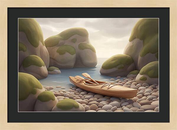 Sea Kayak On Pebble Beach