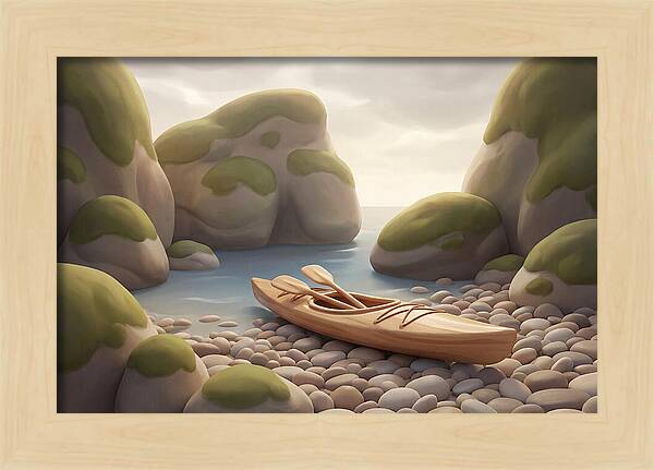 Sea Kayak On Pebble Beach