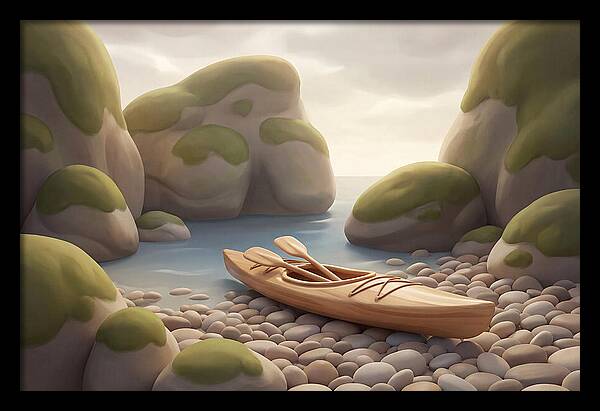 Sea Kayak On Pebble Beach