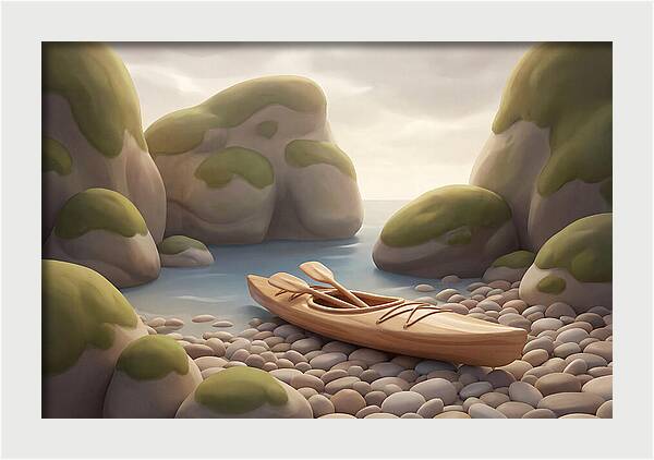 Sea Kayak On Pebble Beach