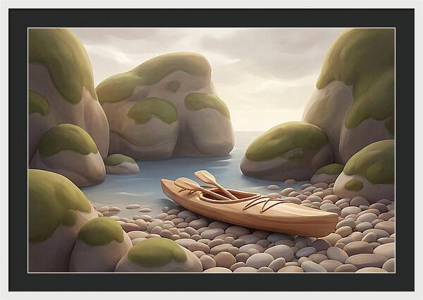 Sea Kayak On Pebble Beach