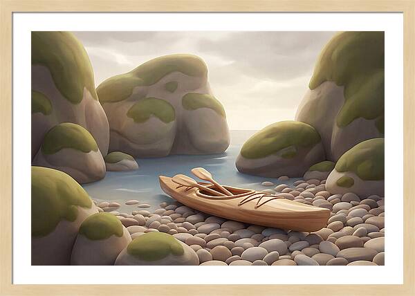 Sea Kayak On Pebble Beach